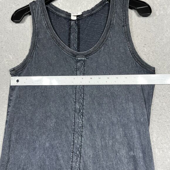 Anthropologie Daily Practice Dress Womens Medium Black Maxi Racer Back Sleeveles - Picture 6 of 12